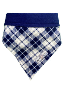 Navy and Gray Plaid
